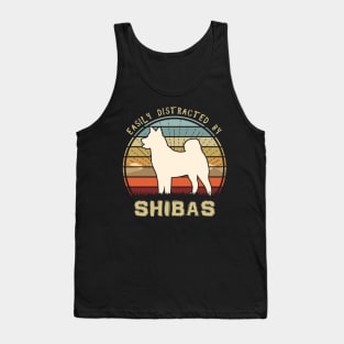 Easily Distracted By Shibas Tank Top